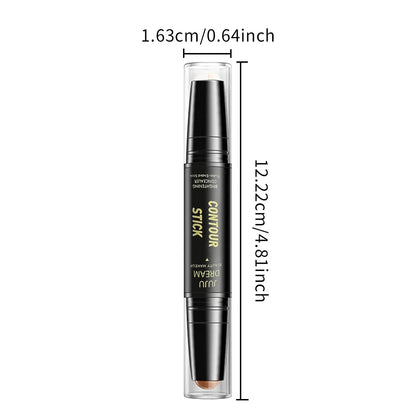 Dual-ended contour stick, facial foundation, concealer, long-lasting dark circles, correcting contour concealer, makeup - AMULET RING STORE