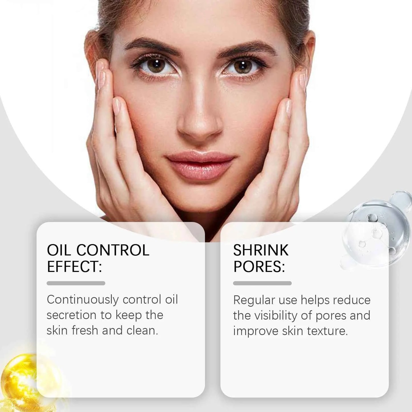 West&Month 50g Tightening Pore Cream Oil Control Moisturizing Brighten Skin Care Smooth Facial Refreshing Shrink Pore Face Cream