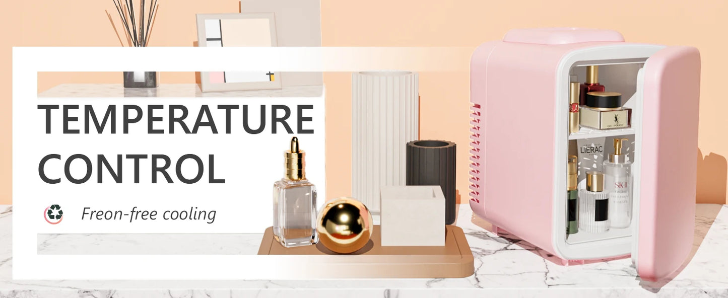 SIMZLIFE 4L Mini Fridge with Freezer Single Door Cold Refrigerators