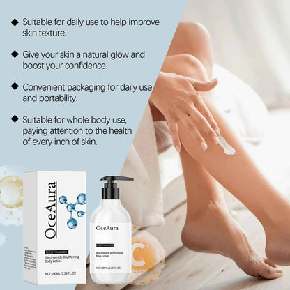 Oceaura Nicotinamide Whitening Skin Lotion Nourishing Moisturizing Fast Absorbed Non-greasy Brightening Tone Skin Care Lotion
