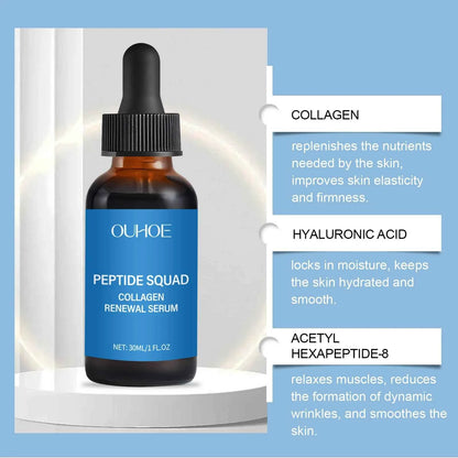 Ouhoe Collagen Polypeptide Essence Liquid Can Lift And Nourish Skin Fade Fine Lines Moisturize Firm Skin for All Skin Types