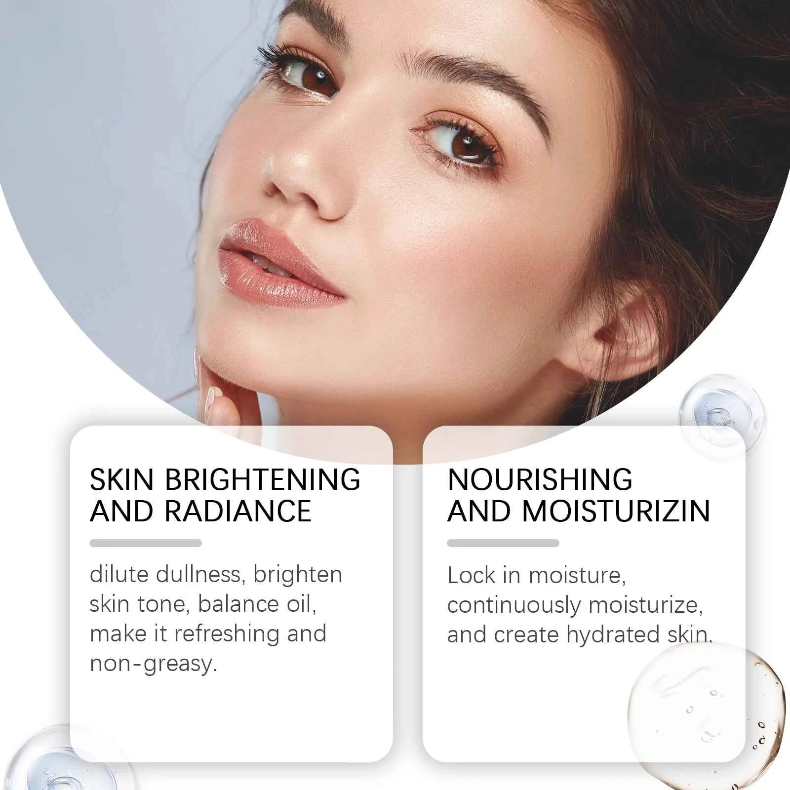 EELHOE Salicylic Acid Facial Serum Gentle Nourishing Improve Dullness Smoothing Oil Control Moisturize Refreshing Face Serum