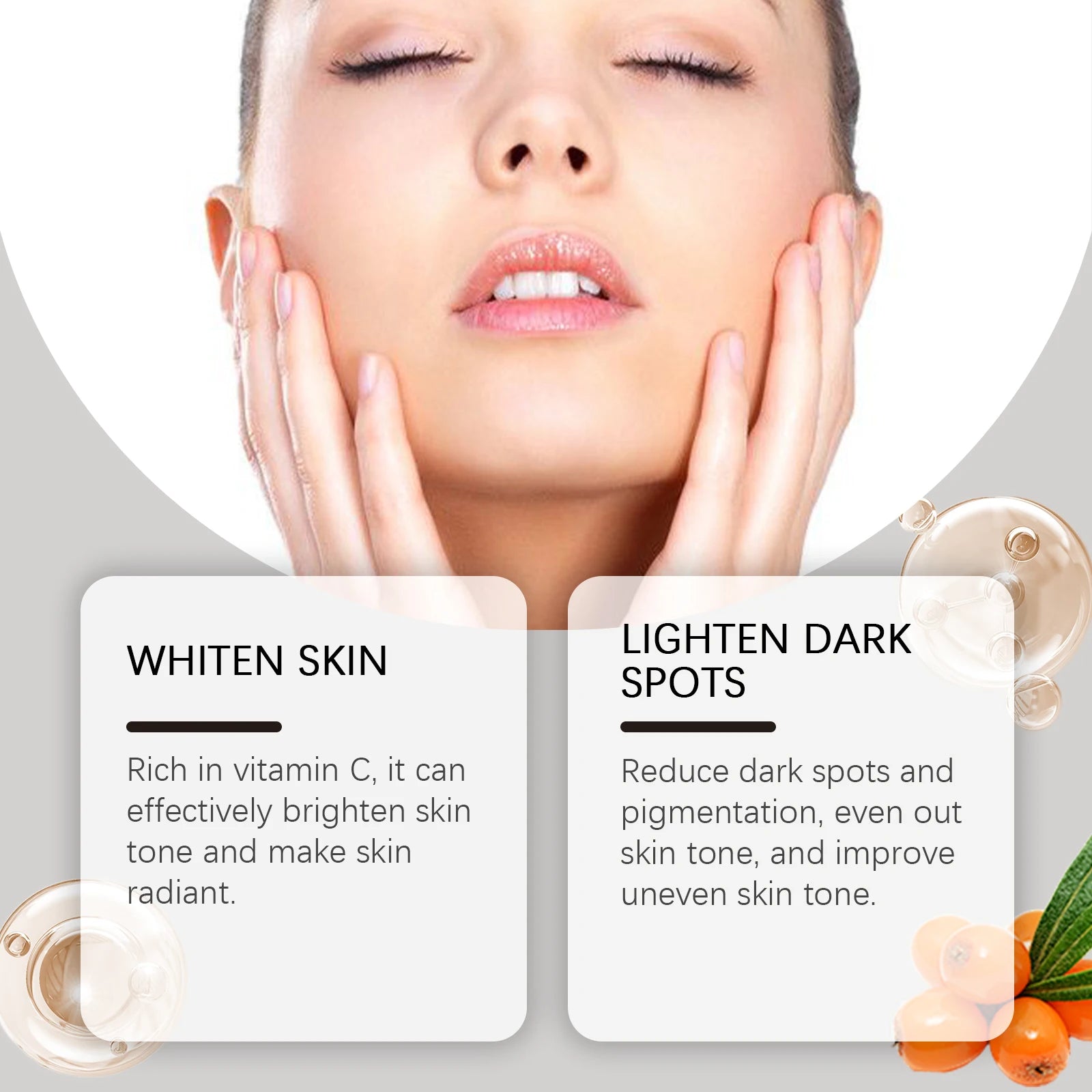 Eelhoe 50g Vitamin C Capsule Face Cream Moisturizer Lighten Melanin Even Skin Tone Nourish Facial Brightening Skin Care Cream - AMULET RING STORE