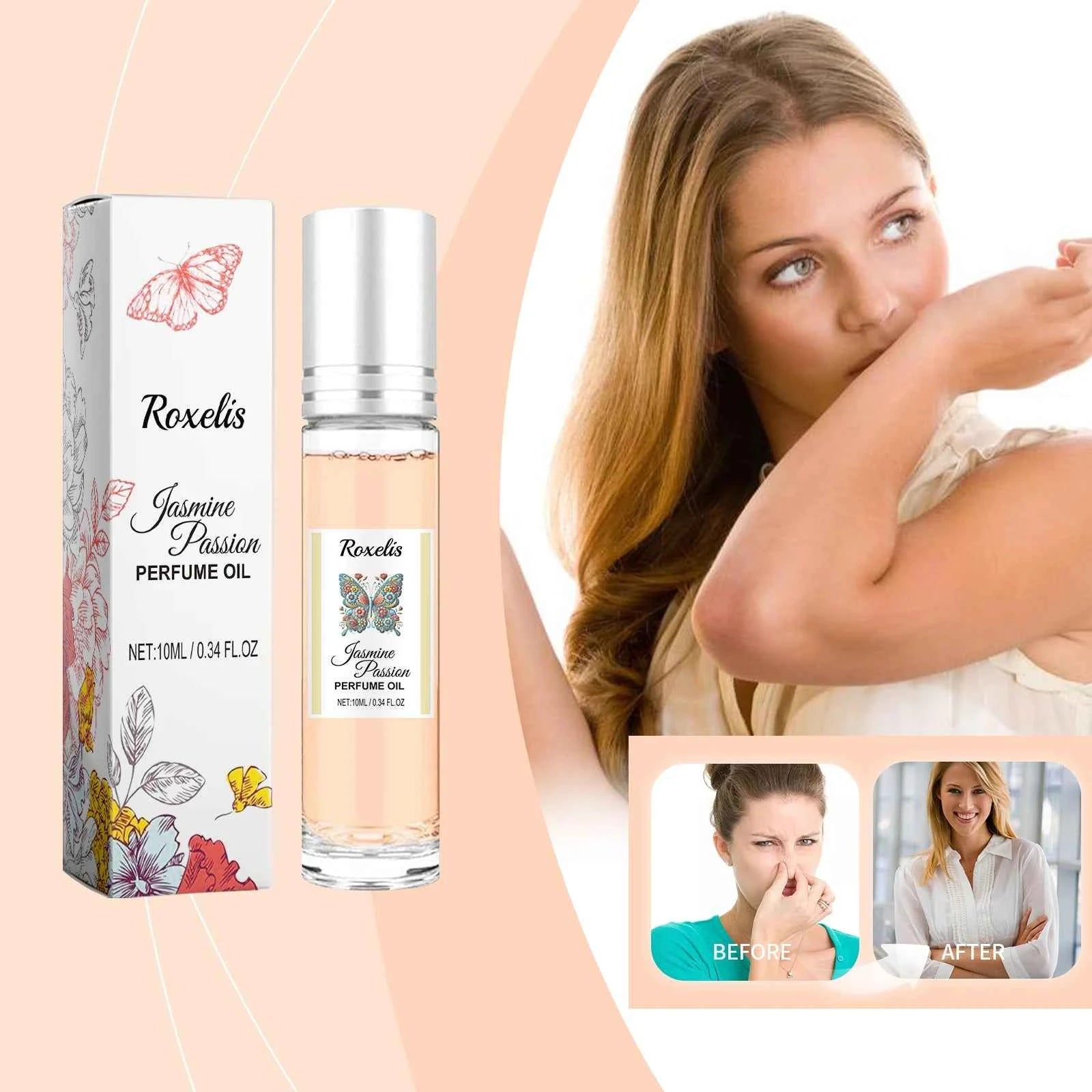 Roxelis Ball Jasmine Perfume Last Fragrance Portable Perfume Charming Charm Perfume Pheromone Fragrance Perfume Charm Fragrance