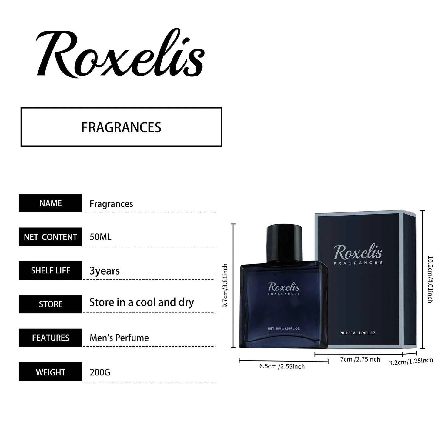 Roxelis Charming Perfume For Men Natural Fresh Lasting Release The Charm Of Men The Dating Atmosphere Confidence Boost Perfume