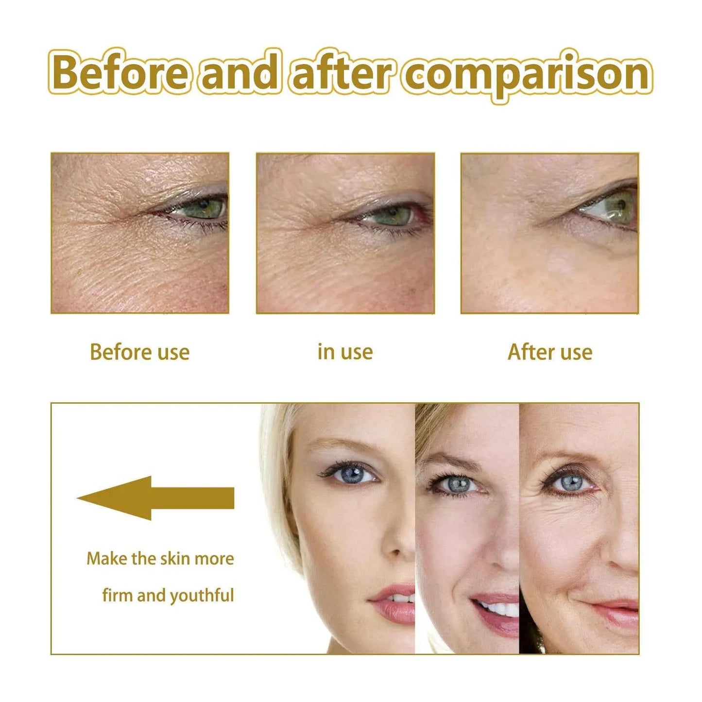 Hoygi 120ml Ginseng Anti Wrinkles Face Serum Fade Fine Lines Repair Face Dullness Hydration Brighten Moisturizing Facial Serum