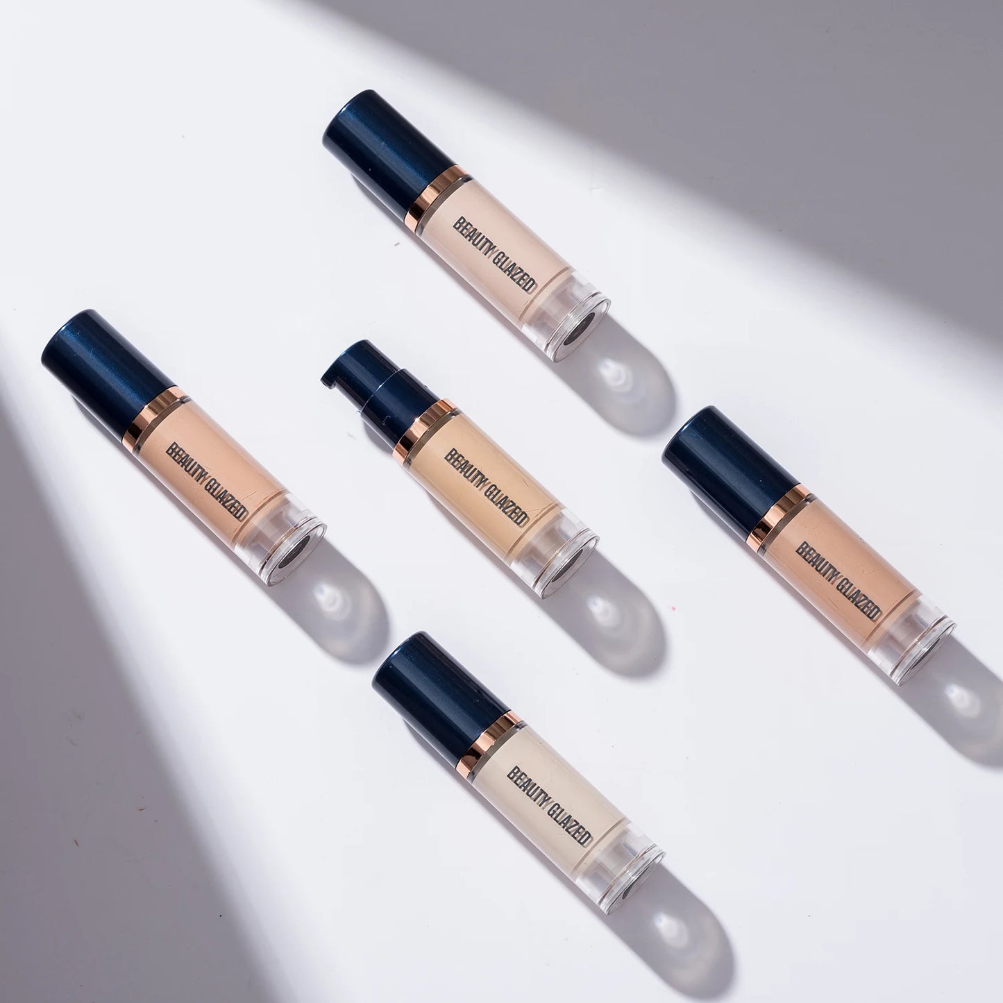 Beauty Glazed 6 Color Liquid Foundation Concealer - Full Coverage, Long-Lasting, Waterproof, Natural Effect, - AMULET RING STORE
