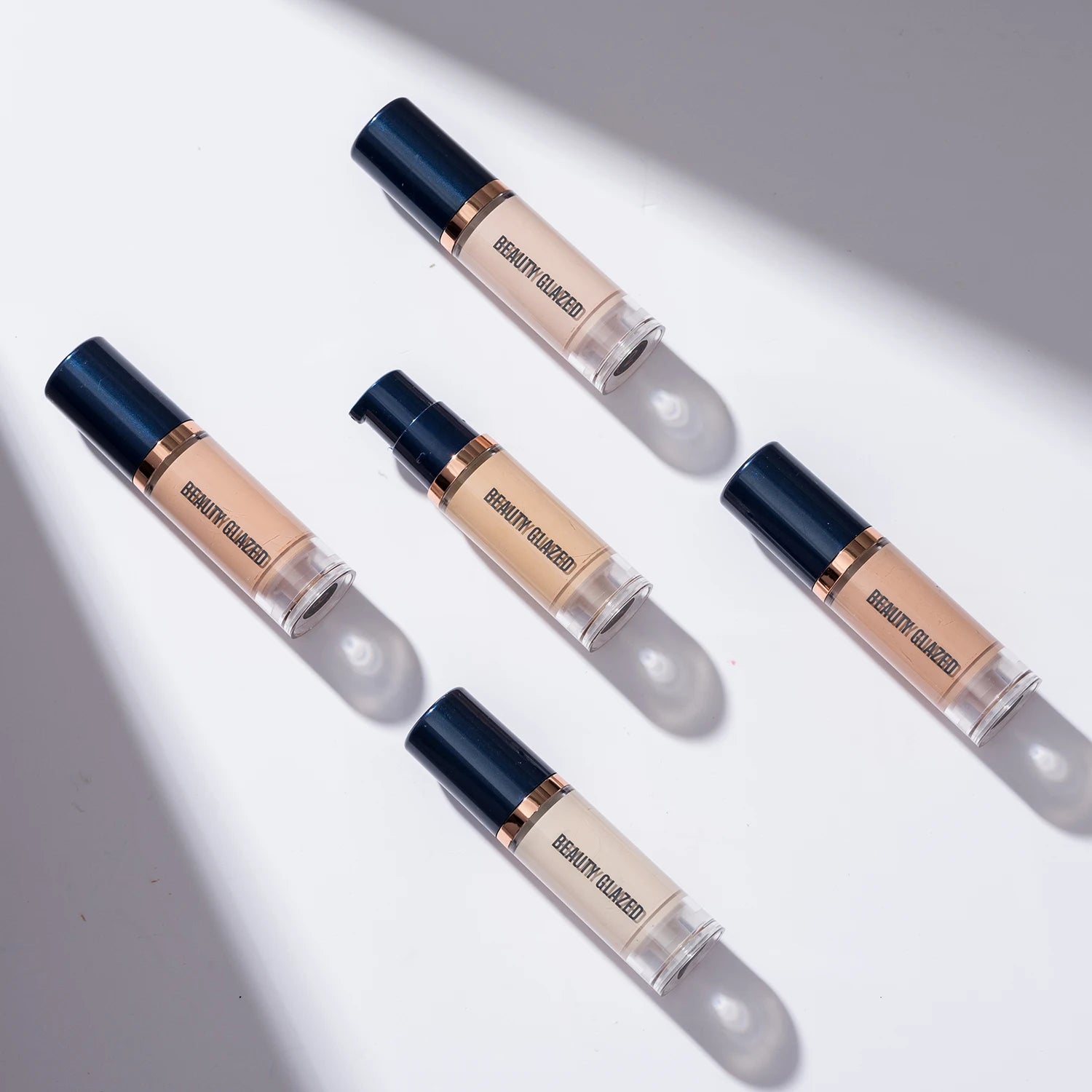 Beauty Glazed 6 Color Liquid Foundation Concealer - Full Coverage, Long-Lasting, Waterproof, Natural Effect, - AMULET RING STORE