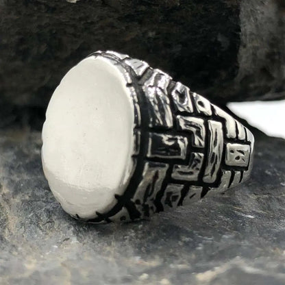 Solid 925 Sterling Silver Personalized Men's Ring Custom Ring