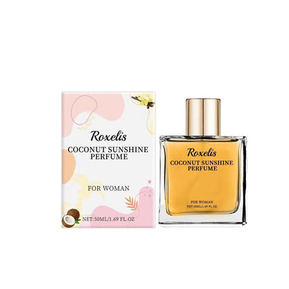 Roxelis Light Vanilla Coconut Perfume Fresh Light Fragrance Lasting Elegant Charming Women Fragrance Convenient Fresh Perfume