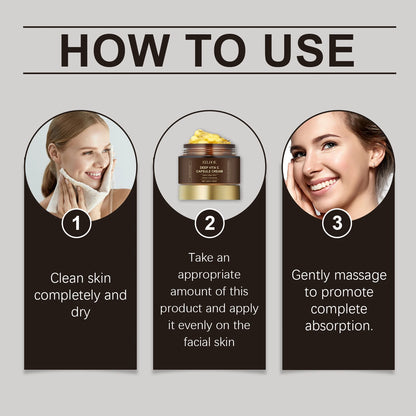 Eelhoe 50g Vitamin C Capsule Face Cream Moisturizer Lighten Melanin Even Skin Tone Nourish Facial Brightening Skin Care Cream - AMULET RING STORE