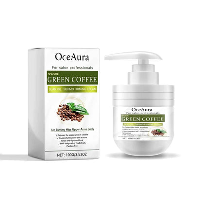 100g Oceaura Green Coffee Soybean Oil Firm Body Cream Shrink Pores Remove Acne Pimples Moisturize Nourish Massage Body Lotion
