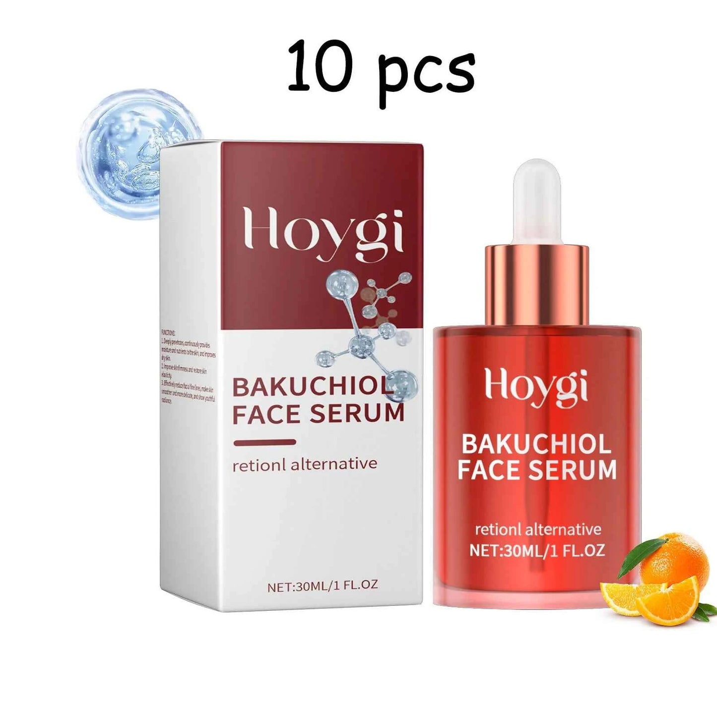 Hoygi Retinol Face Serum Glowing Skin Tone Improve Skin Elasticity Refreshing Texture Anti-aging Moisturizing Facial Serum