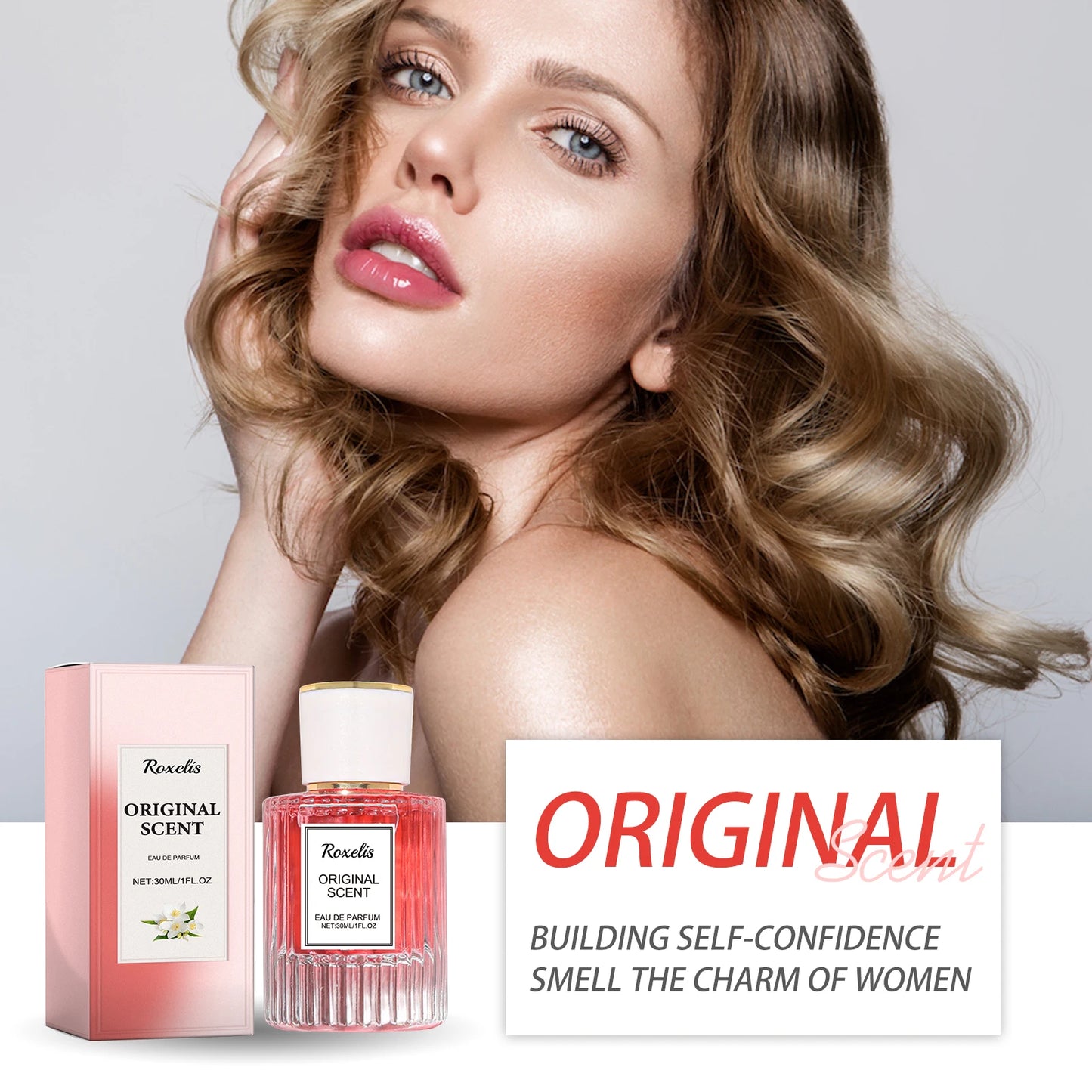 Roxelis Jasmine Women‘s Pheromone Perfume Wrist Ear Neck Natural Lasting Fragrance Exquisite Elegant Feminine Charm Portable