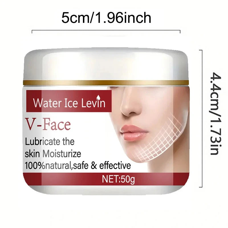 Natural V Face Lifting Cream - Sodium Hyaluronate + Lactic Acid Bacteria Fermentation Light Moisturizing Shaping Firming Small V Face Rejuvenating and Moisturizing Glossy - AMULET RING STORE