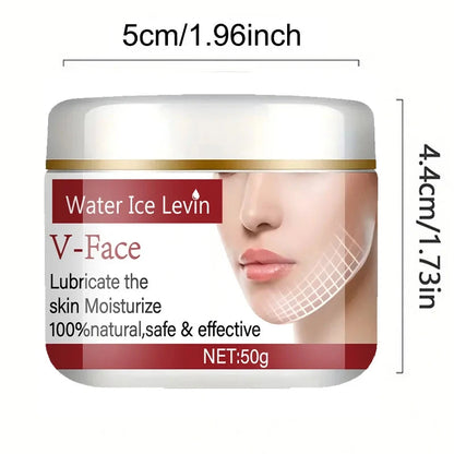 Natural V Face Lifting Cream - Sodium Hyaluronate + Lactic Acid Bacteria Fermentation Light Moisturizing Shaping Firming Small V Face Rejuvenating and Moisturizing Glossy - AMULET RING STORE