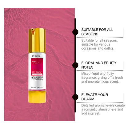 Eelhoe 50ml Rose Pheromone Flirting Perfume Long Lasting Fragrance Dating Add Charm Floral Scent Natural Refreshing Perfume Mist
