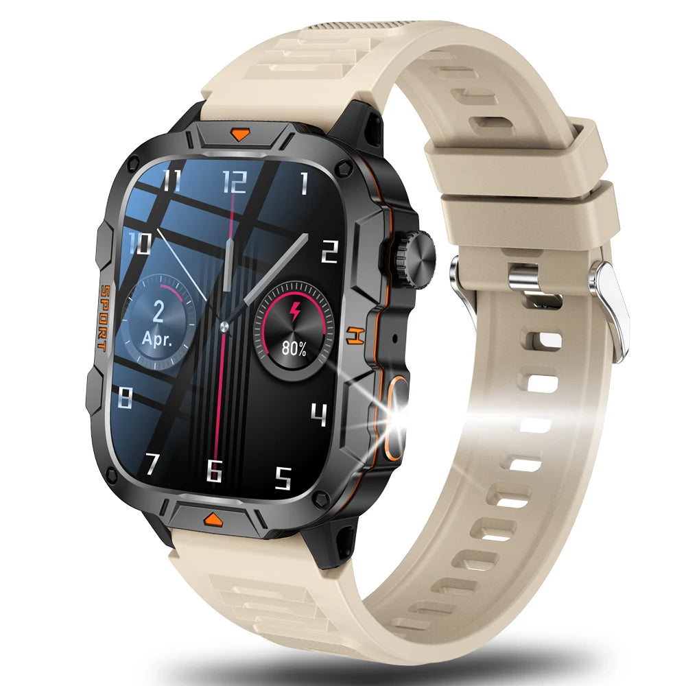 New Full Touch Smart Watch Men For Android Xiaomi Blood Pressure Oxygen Fitness Watch Waterproof LED Flashlight SmartWatch 2024 - AMULET RING STORE