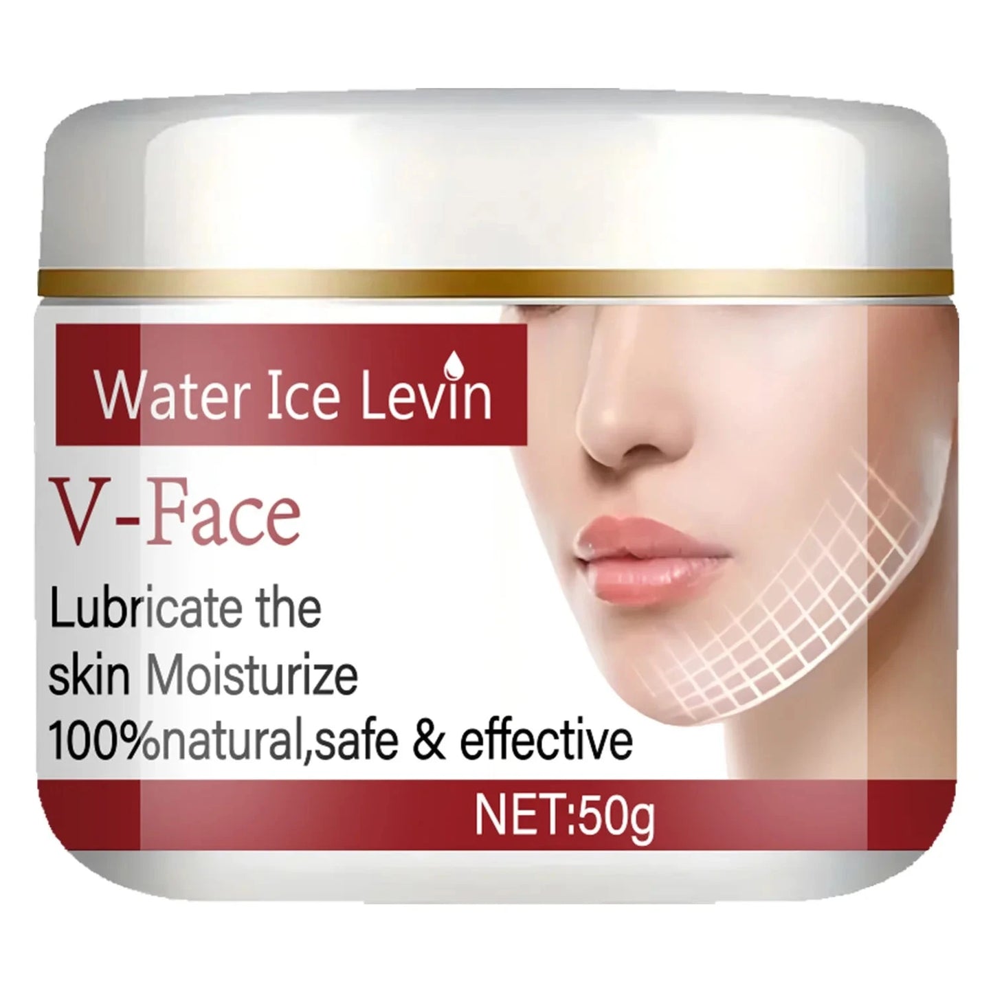 Natural V Face Lifting Cream - Sodium Hyaluronate + Lactic Acid Bacteria Fermentation Light Moisturizing Shaping Firming Small V Face Rejuvenating and Moisturizing Glossy - AMULET RING STORE