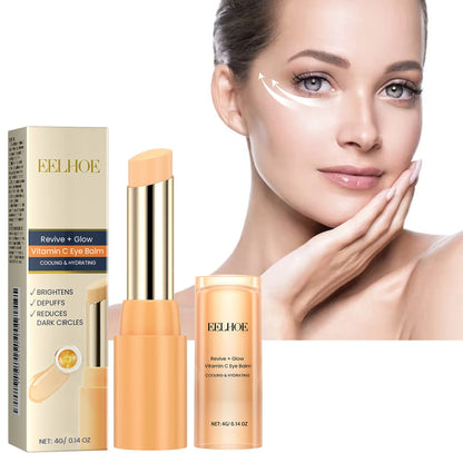 EELHOE Vitamin C Eye Balm for Repairing Dark Circles Moisturizing and Firming Transparent Texture Vitamin C Eye Cream Stick - AMULET RING STORE