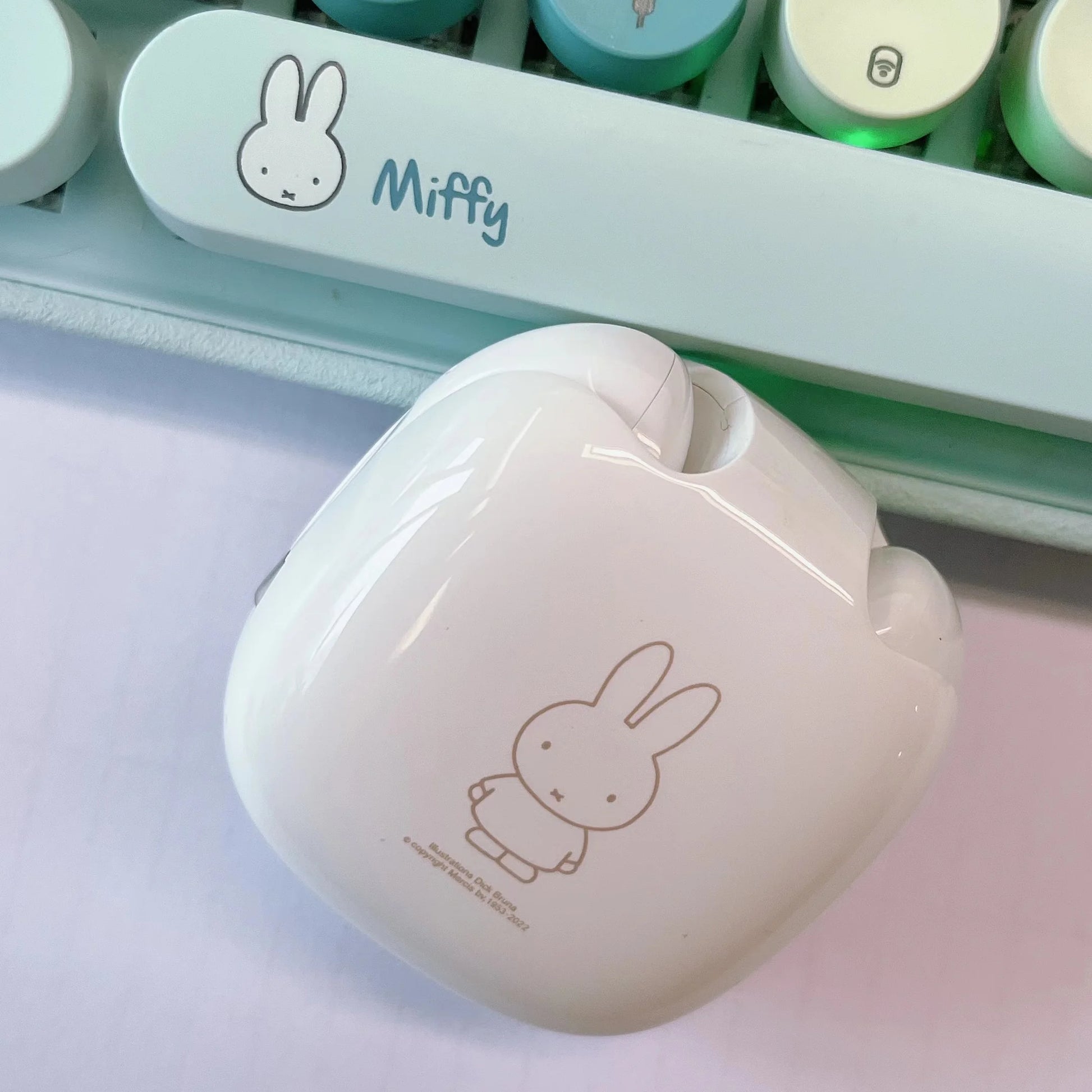 Miffy Bluetooth Wireless EarBuds Headset TWS Bluetooth 5.3 Touch Control Long Standby Earbud HiFi Stereo Headphones With Light - AMULET RING STORE