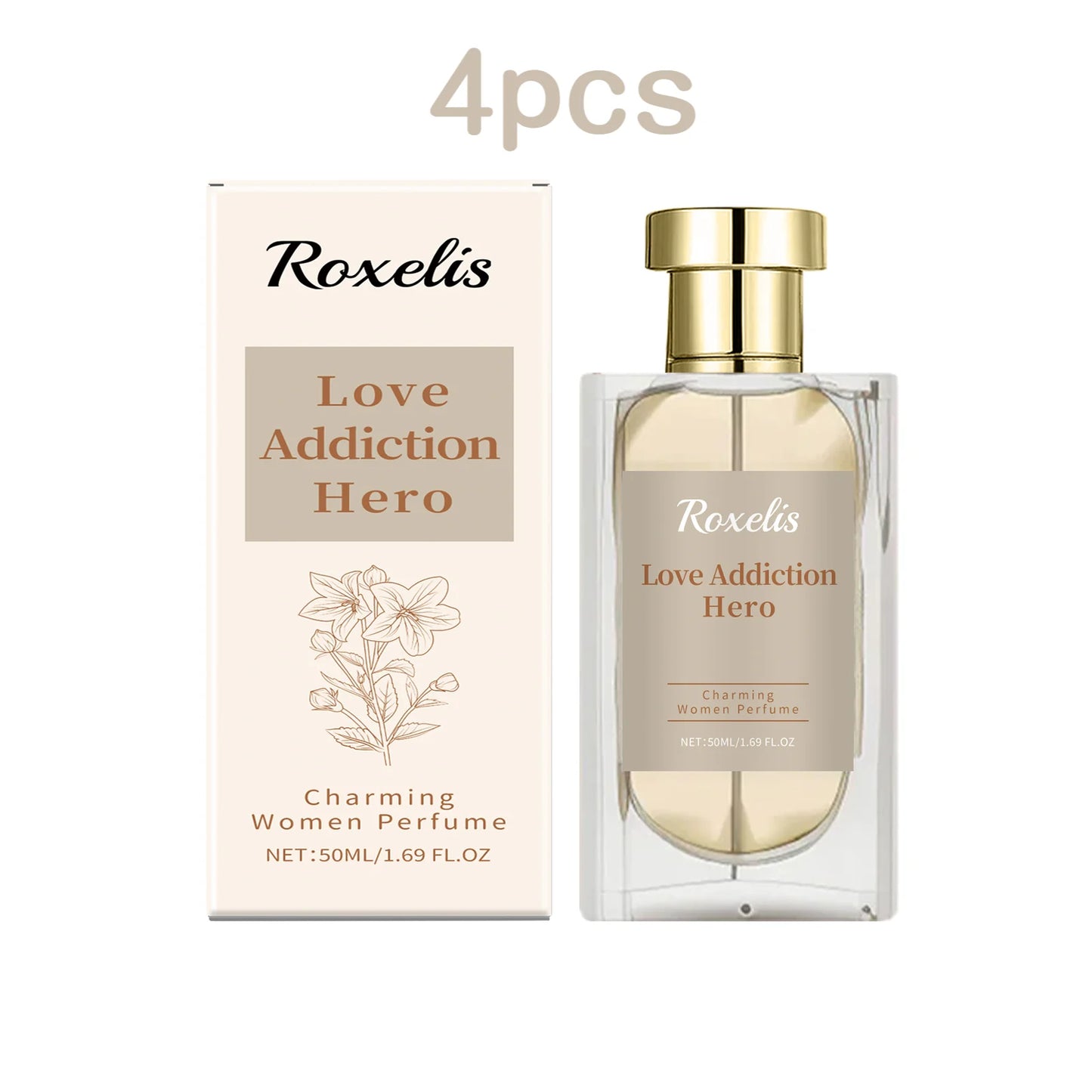 Roxelis 50ml Charming Women Perfume Long Lasting Floral Scent Dating Flirting Atmosphere Natural Fresh Glamour Body Mist Perfume