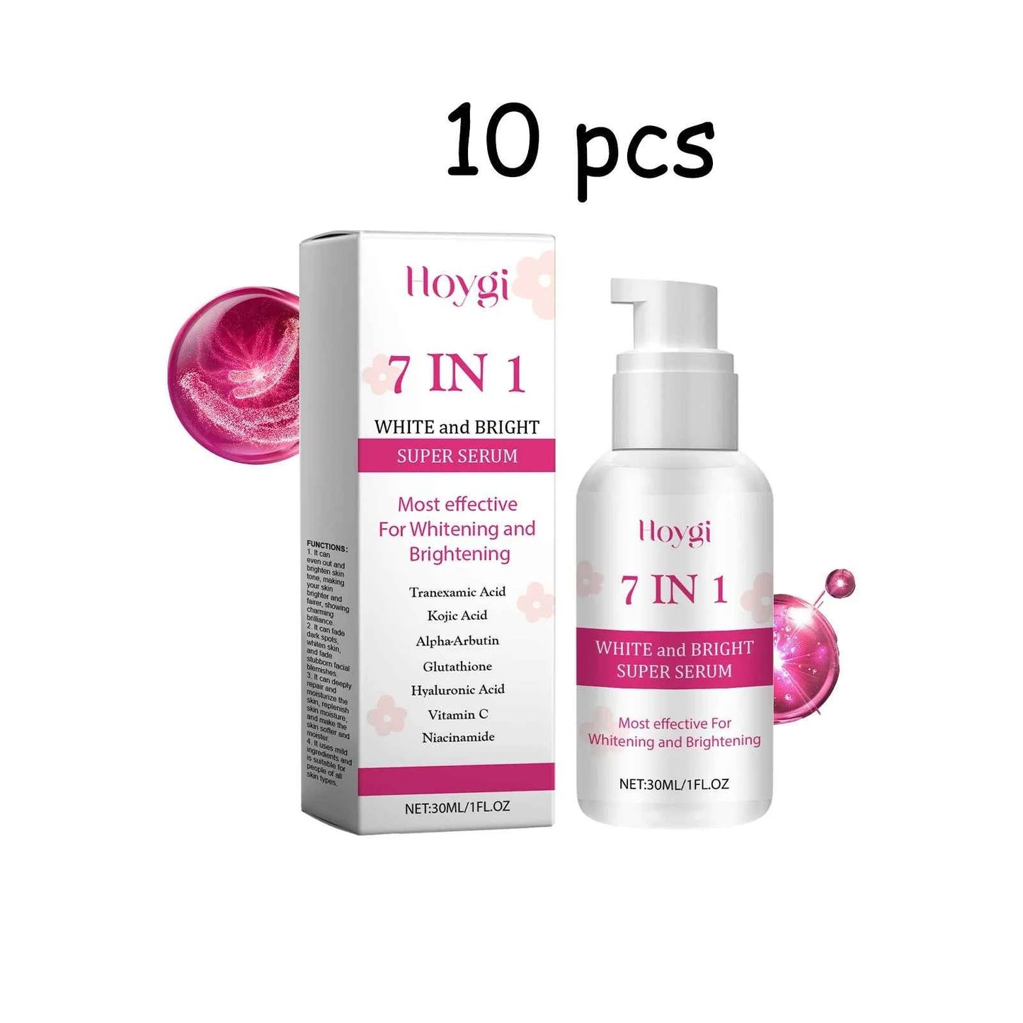 Hoygi Centella Face Skin Care Serum Brightening Skin Tone Reduce Spot and Dullness Smoothing Relief Dryness Hydrating Face Serum