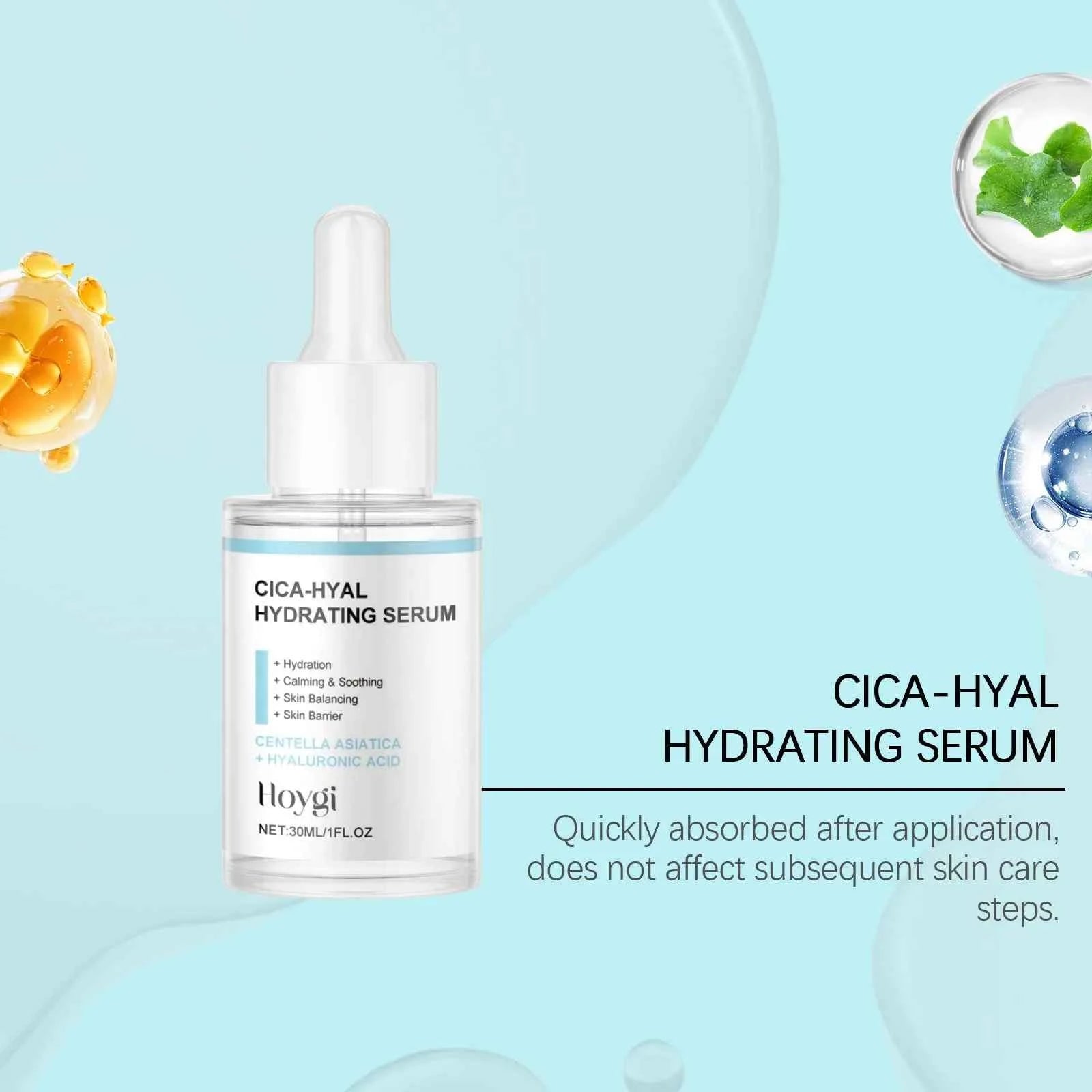 Hoygi 30ml Hyaluronic Acid Hydrating Face Serum Brightening Skin Tone Improve Dullness Moisturizing Face Care Nourish Face Serum