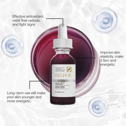 EELHOE Salicylic Acid Facial Serum Gentle Nourishing Improve Dullness Smoothing Oil Control Moisturize Refreshing Face Serum