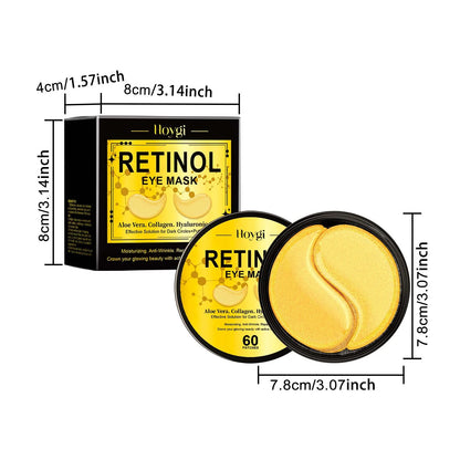 Hoygi Retinol Eyes Mask Moisturizing Remove Dark Circle Fade Fine Line Anti-aging Firming Lifting Smoothing Eye Skin Care Mask