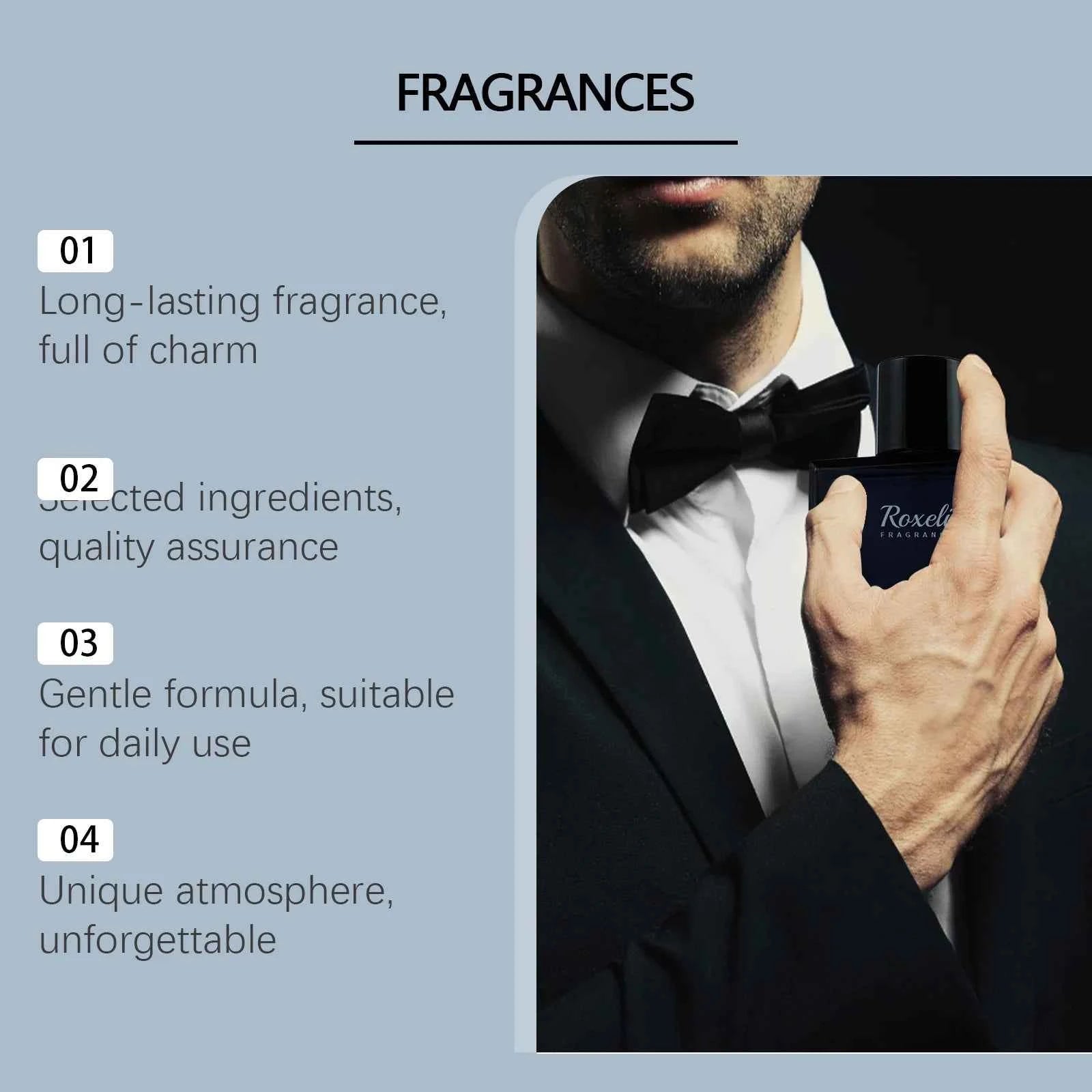Roxelis Charming Perfume For Men Natural Fresh Lasting Release The Charm Of Men The Dating Atmosphere Confidence Boost Perfume