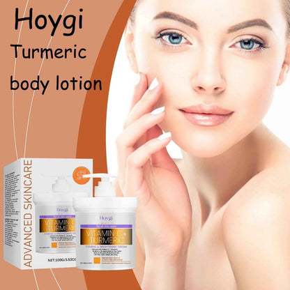 Hoygi Turmeric Body Skin Lotion Moisturizing Improve Skin Elasiticty Reduce Roughness Wrinkle Removal Glowing Skin Lotion