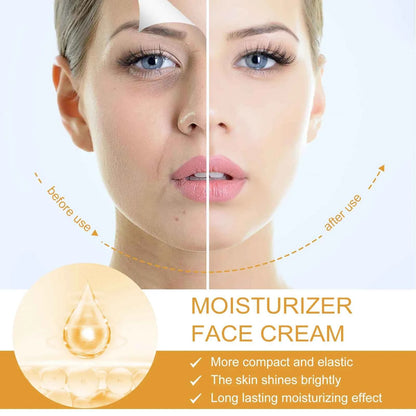 50ml Hoygi Turmeric Collagen Face Cream Dilute Color Spots Reduce Wrinkles Natural Skin Whiten Brighten Firm Moisturize Cream