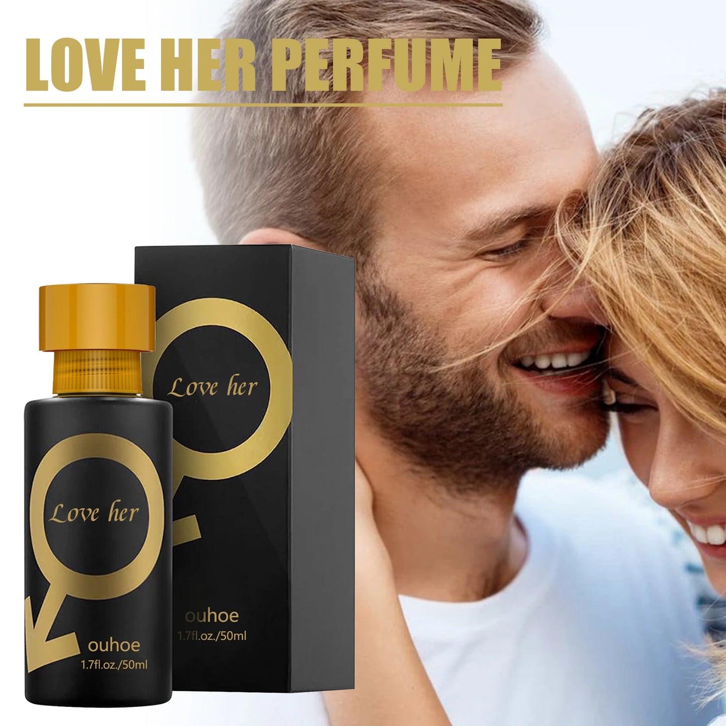 Ouhoe 50ml Pheromone Perfume Love Her Long Lasting Fragrance Refreshing Body Flirting Dating Deodorant Charming Perfume Spray