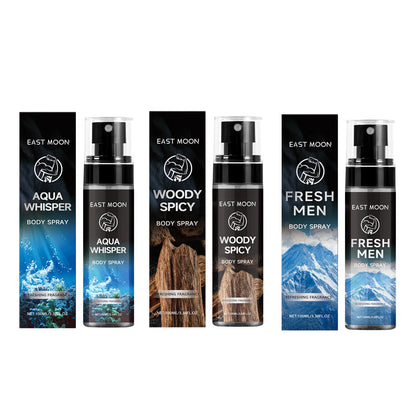 East Moon 100ml Men's Fragrance Spray Sandalwood Deodorant Long Lasting Aroma Refreshing Body Odor Remove Man Perfume Spray