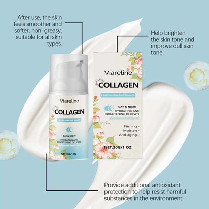 Viareline 30g Moisturizing Face Care Cream Series Hydrating Brighten Skin Tone Firm Wrinkles Repair Dullness Tender Facial Cream