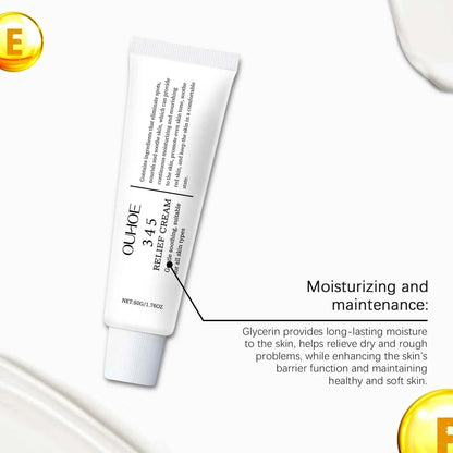 Ouhoe 50g 345 Relief Cream Brightening Skin Hydrate Facial Reapir Blemishes Nourish Long Lasting Moisturizer Soothing Face Cream