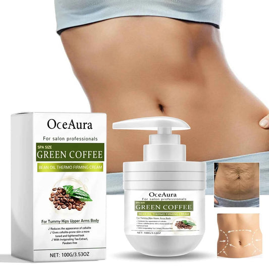 100g Oceaura Green Coffee Soybean Oil Firm Body Cream Shrink Pores Remove Acne Pimples Moisturize Nourish Massage Body Lotion