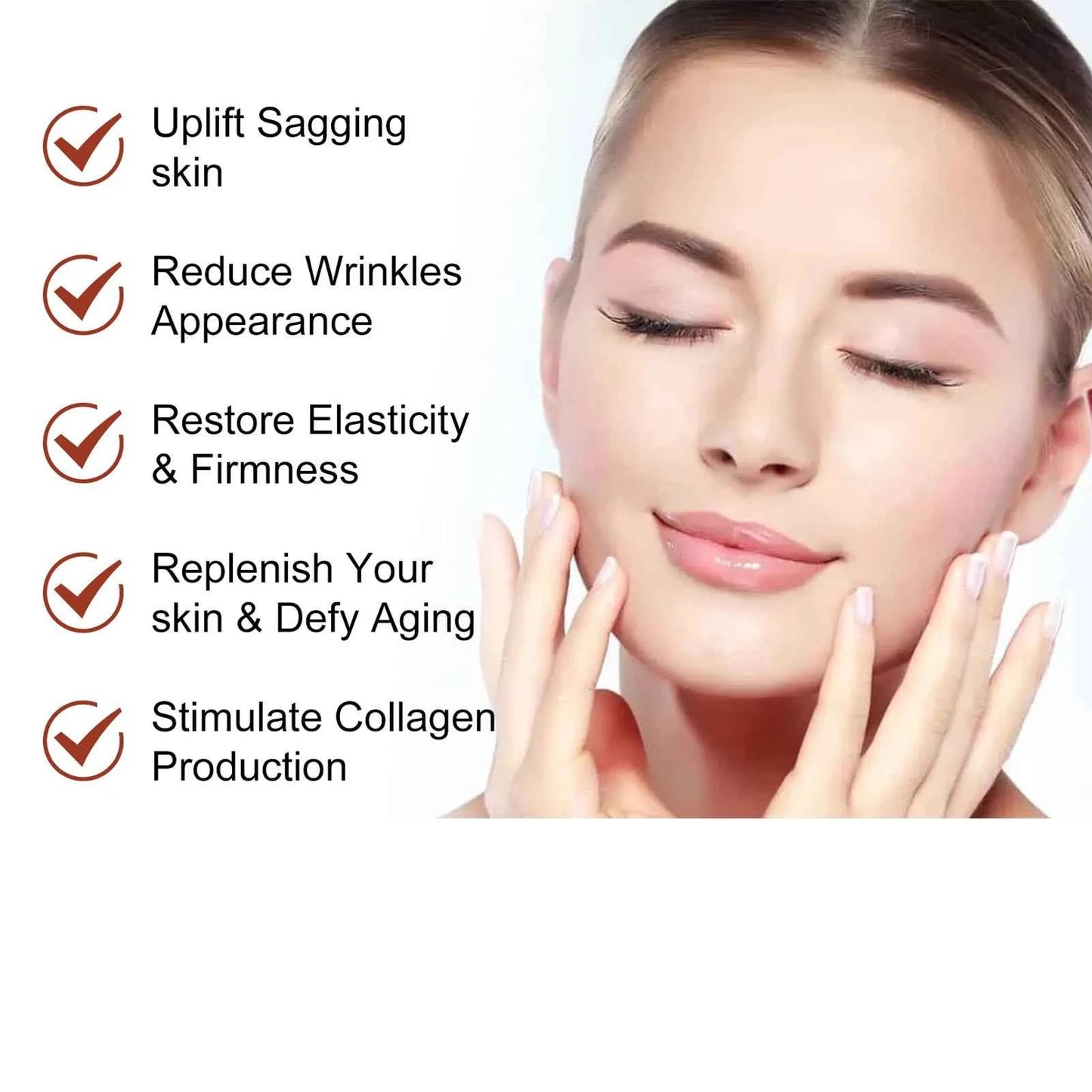 West&Month 50ml Palmitoyl Peptide Firming Facial Serum Hydrating Brightening Smooth Wrinkles Fine Lines Tightening Face Essence