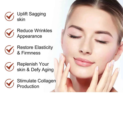 West&Month 50ml Palmitoyl Peptide Firming Facial Serum Hydrating Brightening Smooth Wrinkles Fine Lines Tightening Face Essence