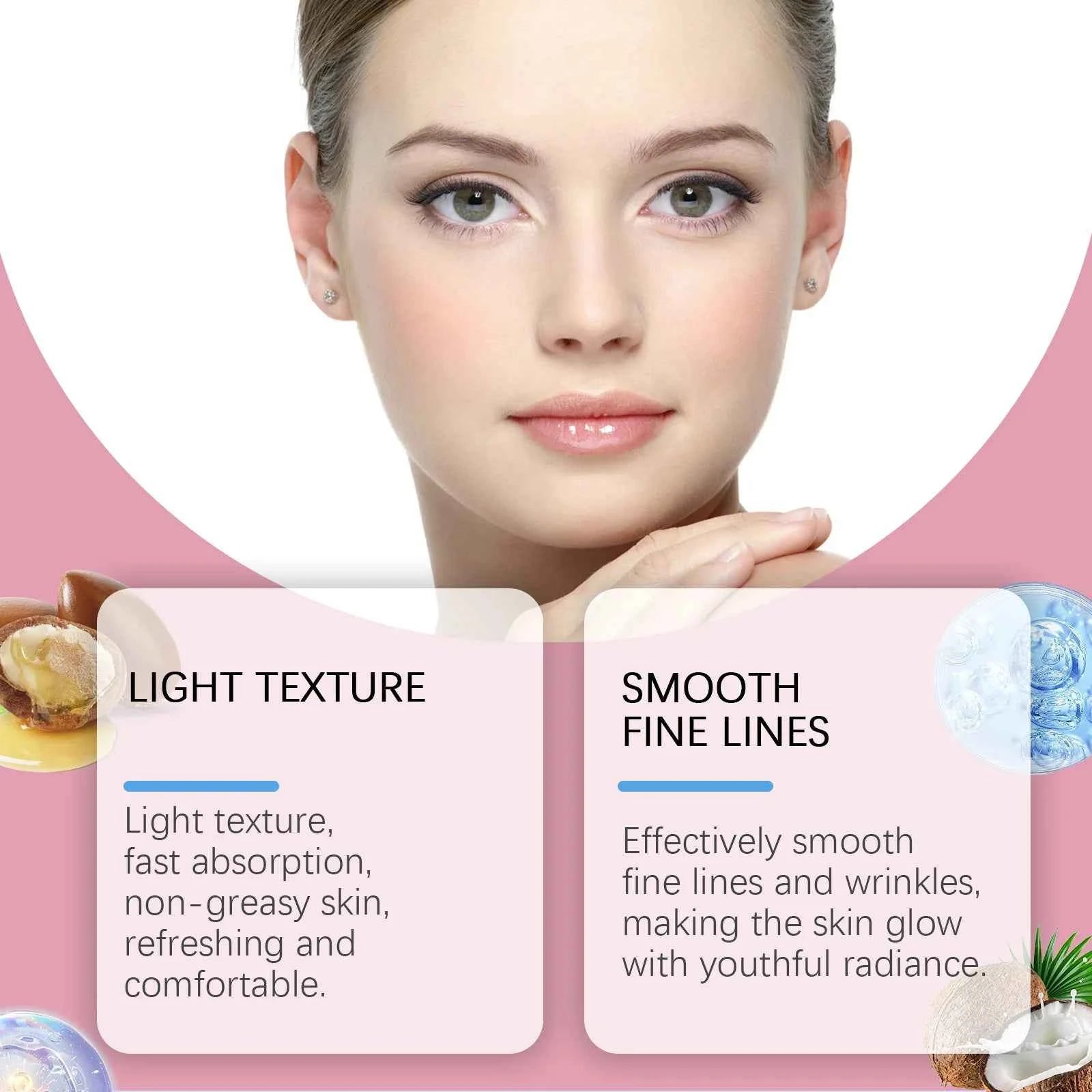 Hoygi 50g Moisturizing Face Cream Smoothing Remove Wrinkles Firming Improve Skin Elasticity Lifting Brightening Face Cream