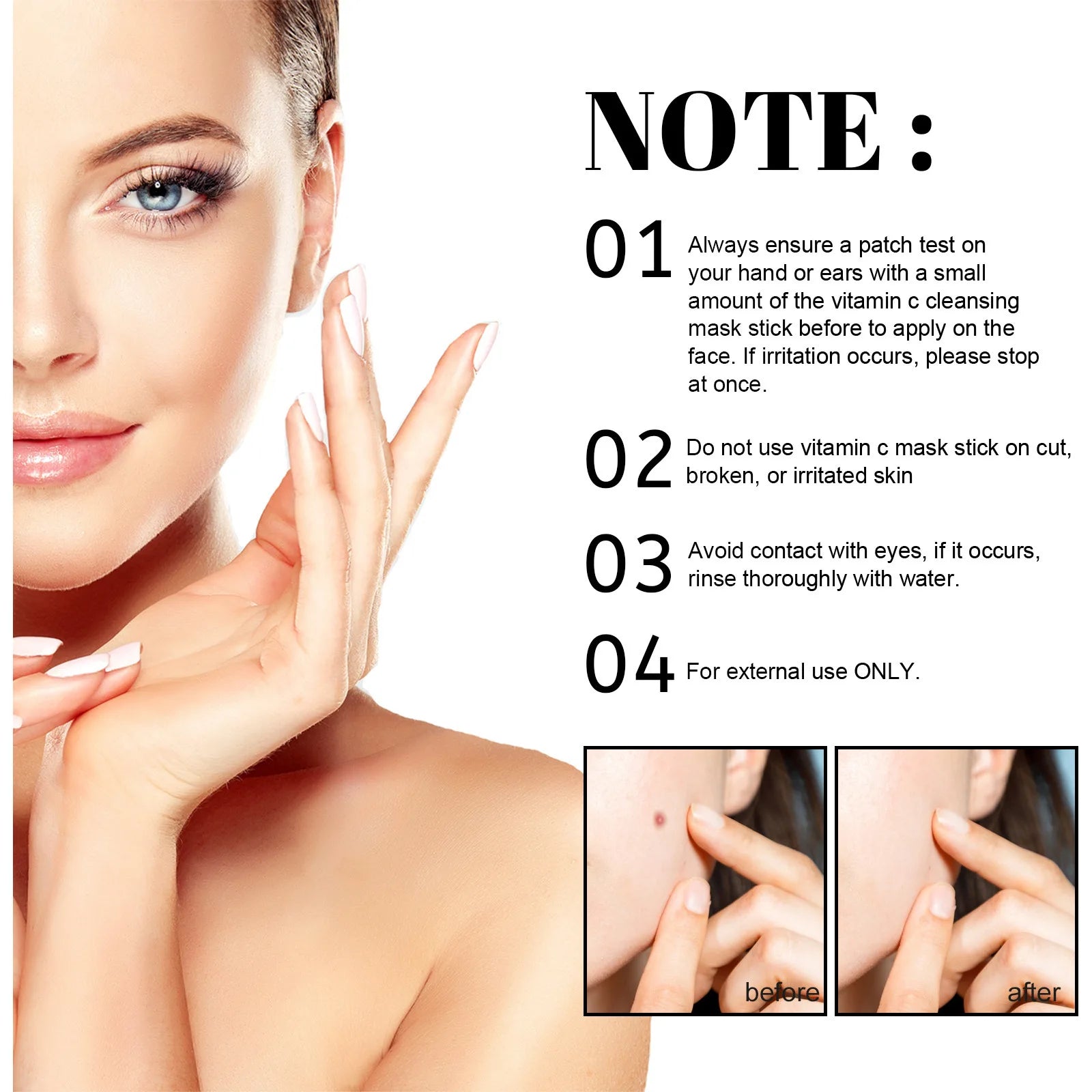 Eelhoe 40g Green Tea Cleansing Solid Face Mask Stick Acne Treatment Oil Control Moisture Remove Blackhead Clean Pores Face Mask - AMULET RING STORE