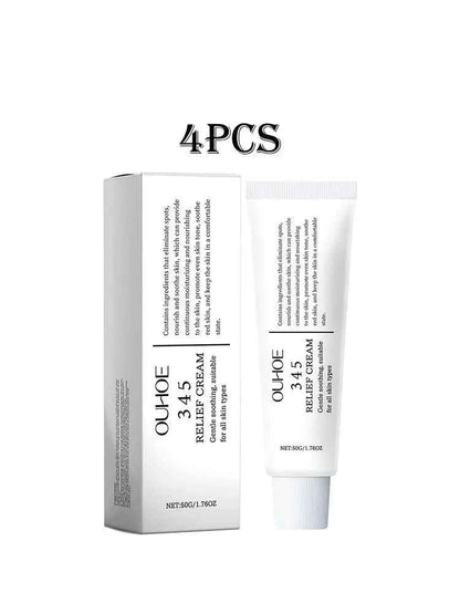 Ouhoe 50g 345 Relief Cream Brightening Skin Hydrate Facial Reapir Blemishes Nourish Long Lasting Moisturizer Soothing Face Cream
