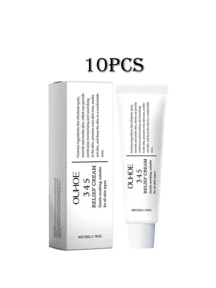 Ouhoe 50g 345 Relief Cream Brightening Skin Hydrate Facial Reapir Blemishes Nourish Long Lasting Moisturizer Soothing Face Cream