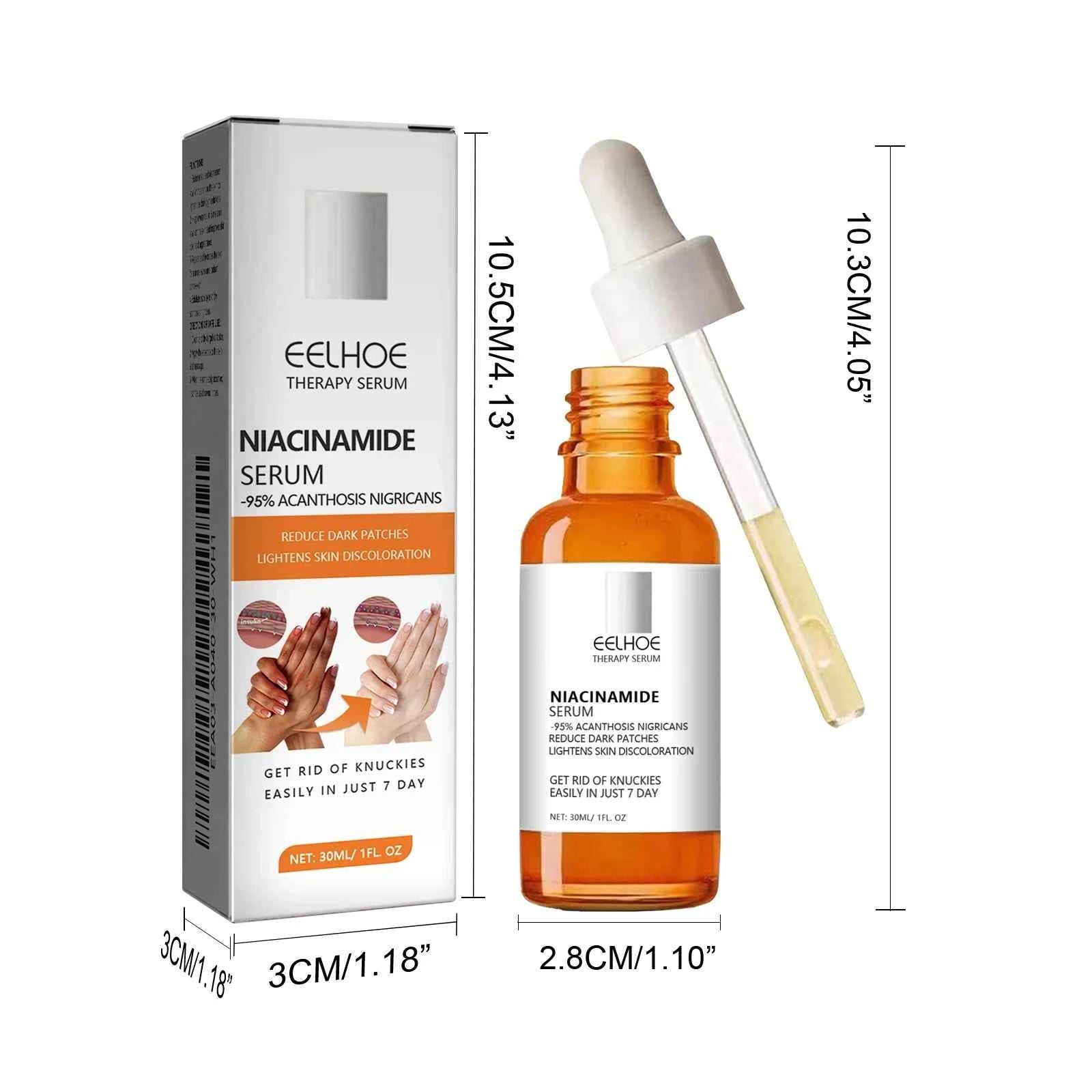 EELHOE Face Whitening Serum Reduce Dullness Brightening Skin Tone Moisturizing Enhance Skin Elasticity Body Skin Care Serum