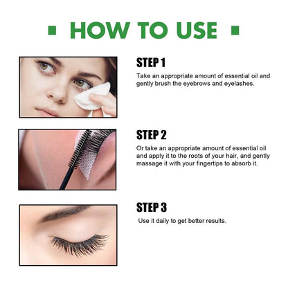 Black Castor Oil Nourishes Hair Growth Care Massage Scalp Treatment Baldness Repair Hydrates Liquid Anti Frizz Loss Hair Serum