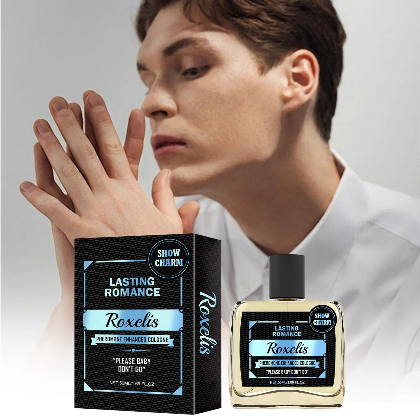 Roxelis 50ml Gentlemen Cologne Pheromone Perfume Increase Charm Confidence Dating Flirting Attract Lasting Glamour Men Perfume