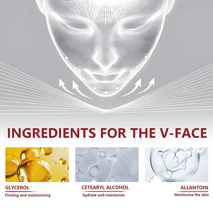 Natural V Face Lifting Cream - Sodium Hyaluronate + Lactic Acid Bacteria Fermentation Light Moisturizing Shaping Firming Small V Face Rejuvenating and Moisturizing Glossy - AMULET RING STORE