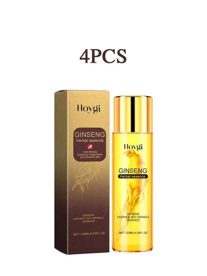 Hoygi 120ml Ginseng Anti Wrinkles Face Serum Fade Fine Lines Repair Face Dullness Hydration Brighten Moisturizing Facial Serum