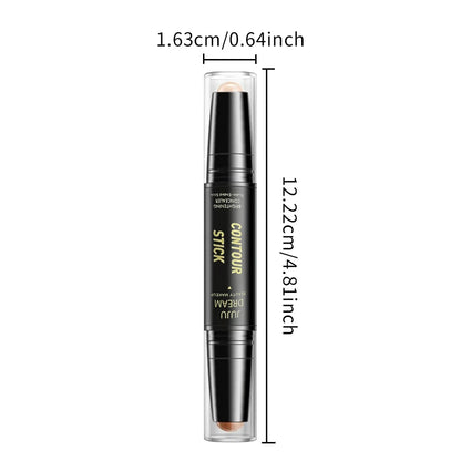 Dual-ended contour stick, facial foundation, concealer, long-lasting dark circles, correcting contour concealer, makeup - AMULET RING STORE